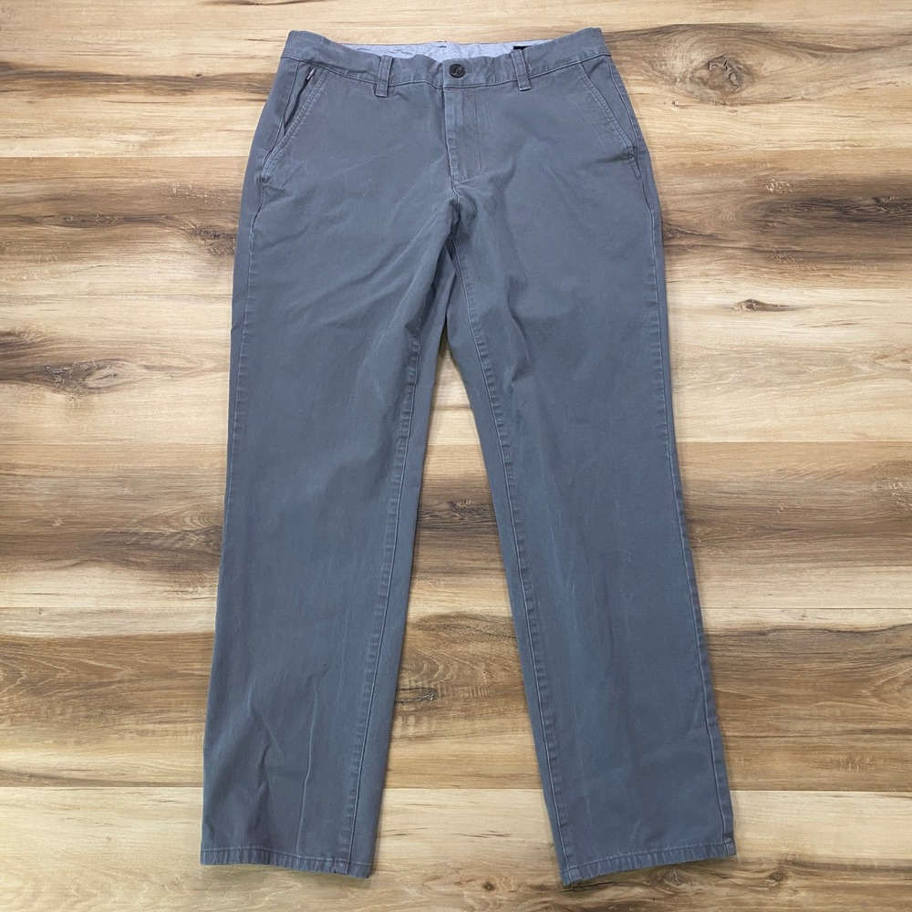 Bonobos Chino Pants 31x30 Athletic Fit Cotton Stretch Gray Casual Trousers